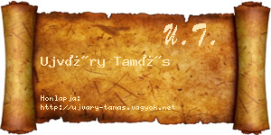 Ujváry Tamás névjegykártya